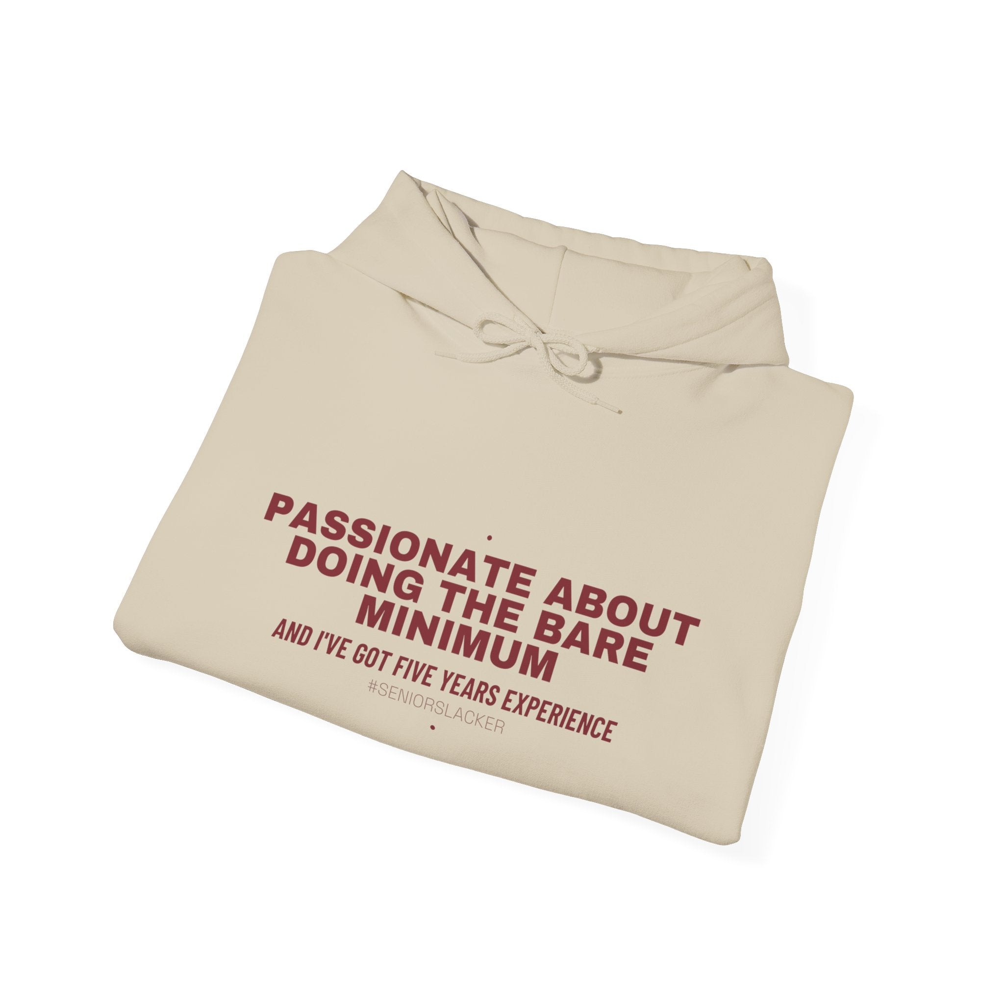 Passionate About Doing The Bare Minimum - Trendy Teez Funny Hoodie mockup