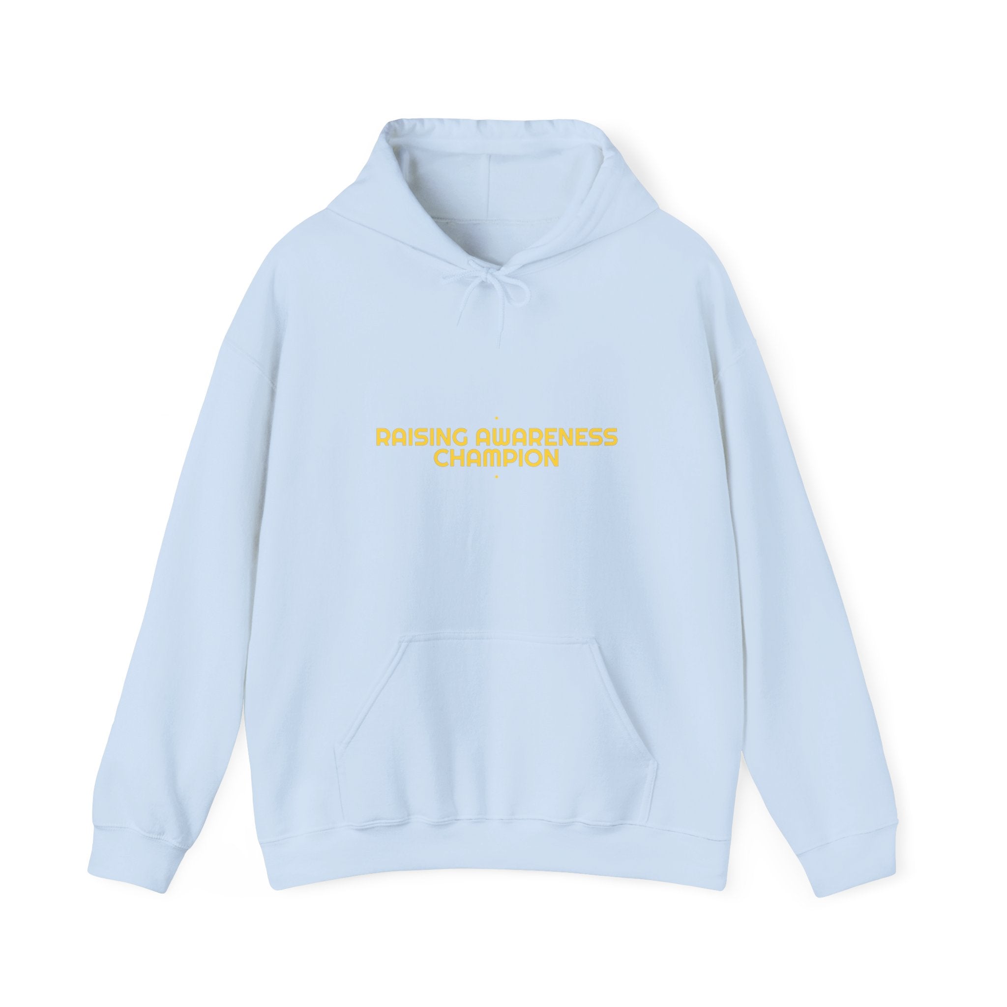 Raising Awareness Champion - Trendy Teez Funny Hoodie mockup