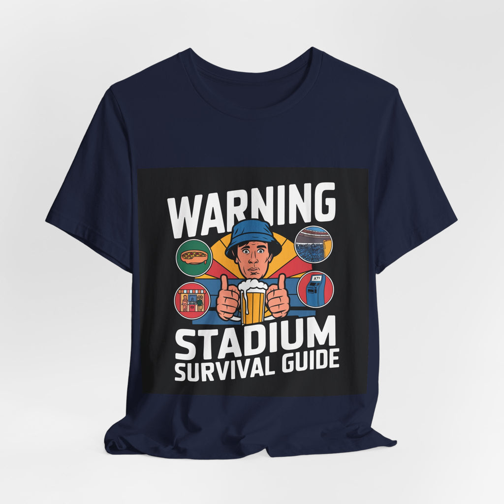 Stadium Survival Guide - Trendy Teez Funny Tee mockup