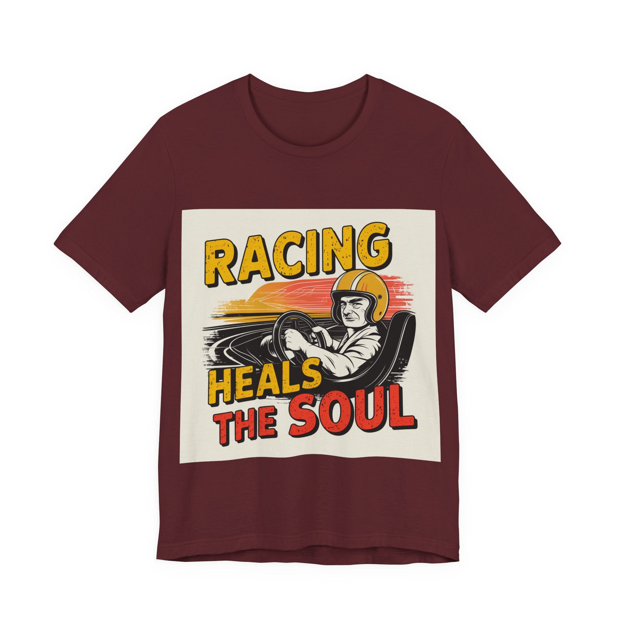 Racing Heals The Soul - Trendy Teez Funny Tee mockup
