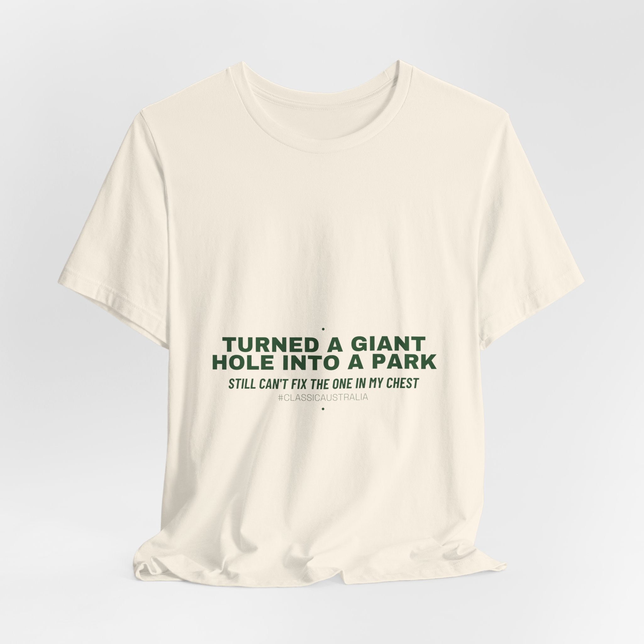 Turned A Giant Hole Into A Park — Funny Tee