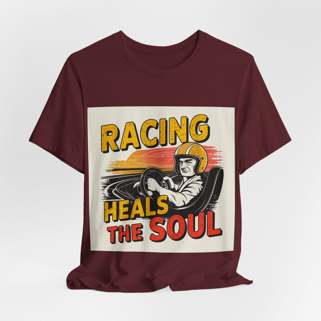 Racing Heals The Soul - Trendy Teez Funny Tee mockup