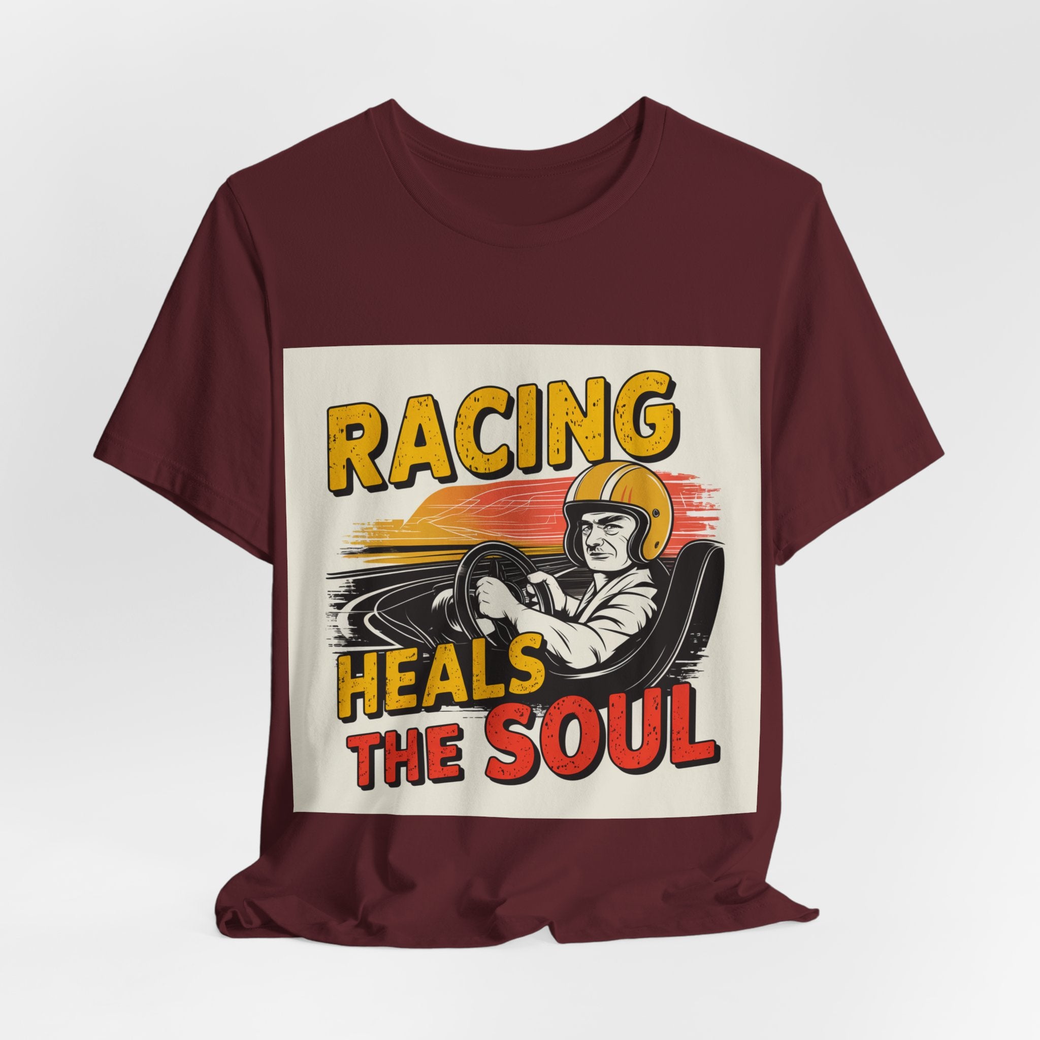 Racing Heals The Soul - Trendy Teez Funny Tee mockup