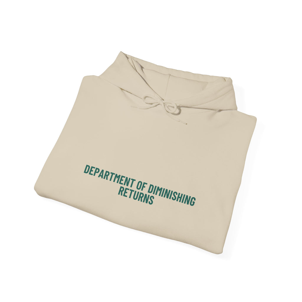 Department Of Diminishing Returns - Trendy Teez Funny Hoodie mockup