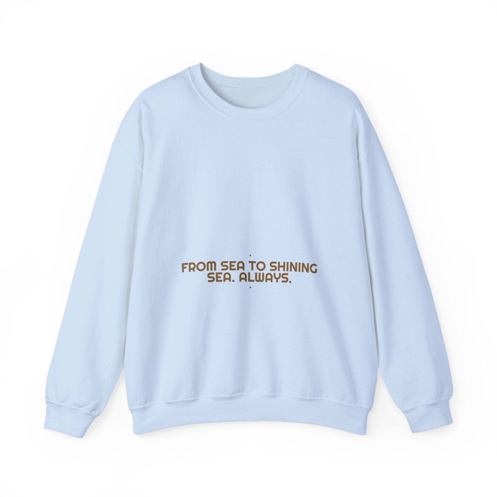 From Sea To Shining Sea. Always. - Trendy Teez Funny Crewneck mockup